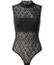 Dantel Detaylı Body Suit- SİYAH