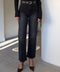 LUNA KEMERLİ WİDE LEG JEAN- FÜME