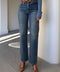 LUNA KEMERLİ WİDE LEG JEAN- MAVİ