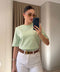 Omuz Vatkalı Premium T-shirt- MİNT