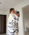 PREMİUM DESENLİ FERMUARLI POLAR HIRKA- GRİ