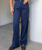 Premium Gabardin Palazzo Pantolon- LACİVERT