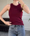 Yazı Nakış Detaylı Fitilli Crop- BORDO