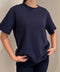 %100 Pamuk Kısa Kol Basic T-shirt- LACİVERT