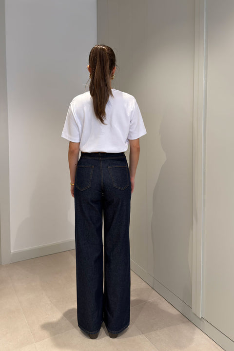 Bol Paça Premium Jean- KOYU LACİVERT