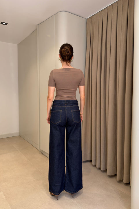Önü Taşlı Premium Jean- KOYU LACİVERT
