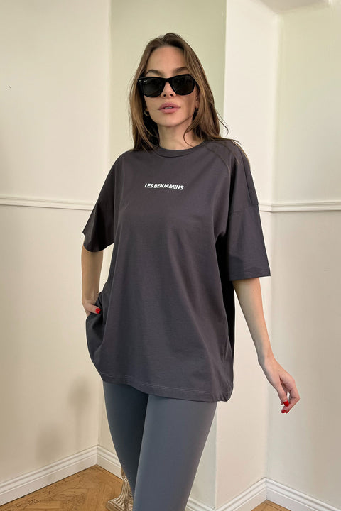 Pamuklu Baskılı Tshirt- GRİ