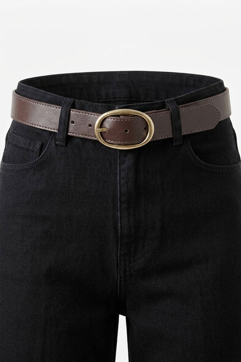 Premium Kemerli Flare Jean- SİYAH
