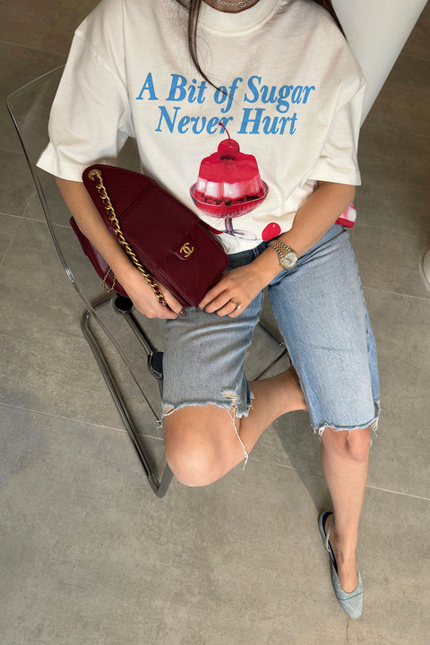 Premium Yeni Sezon Baskılı T-Shirt- EKRU