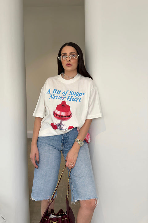 Premium Yeni Sezon Baskılı T-Shirt- EKRU