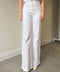 Taş Detaylı Wide Leg Jean- BEYAZ
