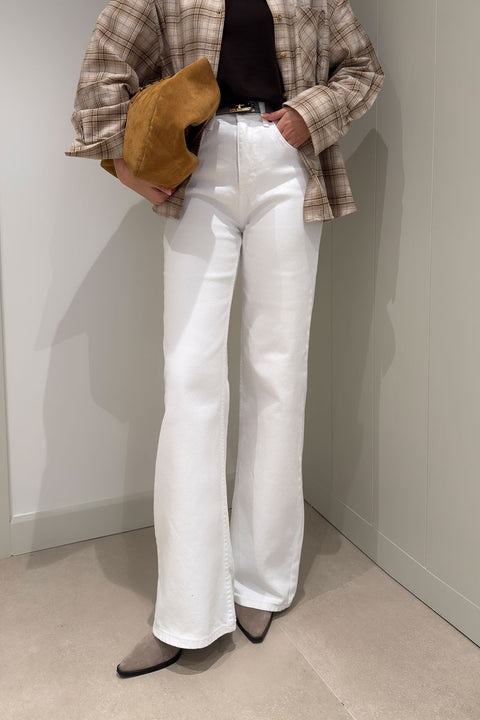 Tintli Wide Leg Jean- EKRU