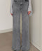 Tintli Wide Leg Jean- GRİ