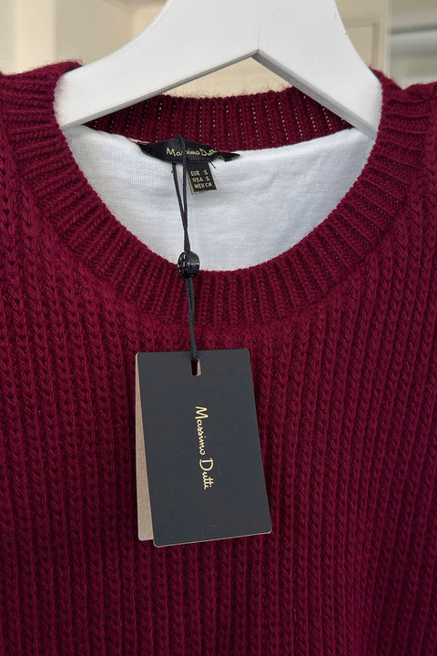 Triko Detay Tshirt- BORDO